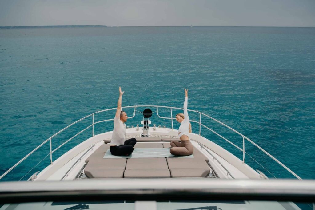 Yacht setting pictured in the SENSES programme guide